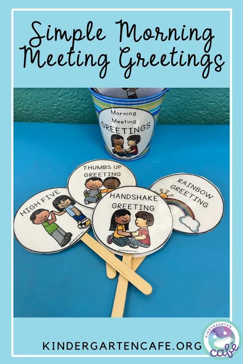 Morning meeting is the best time of the day in any classroom to build classroom community. Children are all welcomed into the classroom and everyone starts their day feeling valued, special, and having some fun! I will give you some simple and easy greetings that you can use in your classroom right away! Kindergarten Morning Meeting, Classroom Morning Meeting, Closing Circle, Morning Meeting Greetings, Build Classroom Community, Morning Meeting Activities, Social Emotional Activities, Kids Gym, Teaching Social Skills