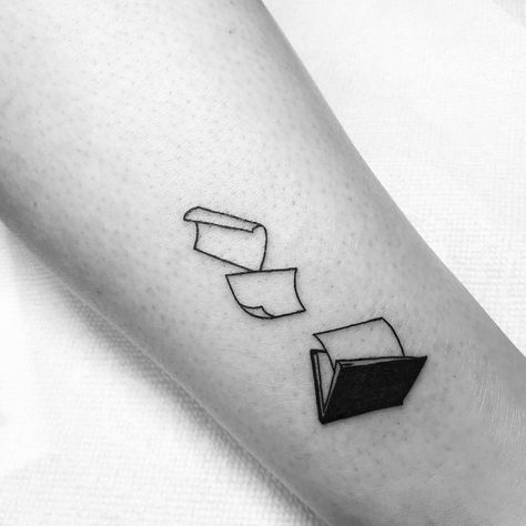 Book and the falling pages. Thanks Marika! Falling Man Tattoo, Falling Tattoo, Open Book Tattoo, Sock Tattoo, Tattoos 2023, Book Tattoos, Book Burning, 7 Tattoo, Tattoo Paper