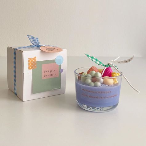 Lilin Aroma, Soya Mumu, Packaging Ideas Business, Cute Candles, Aesthetic Candles, Candle Aesthetic, Candle Packaging, Candle Business, Aesthetic Pfp