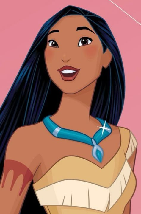 Pocahontas Drawing, Pocahontas Movie, Anastacia Disney, Megara Disney, Funny Picture Gallery, Pocahontas Disney, Official Disney Princesses, Disney Princess Characters, Animation Disney