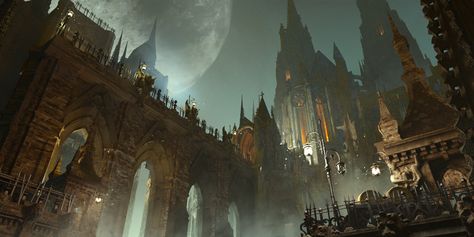 ArtStation - Goth Castle Goth Castle, Blender Design, Steampunk City, Dark Castle, Black Castle, Gothic Castle, Fantasy Concept, Gothic Cathedral, Landscape Concept