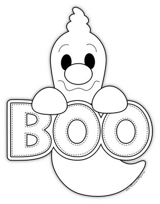 Little Scraps of Heaven Designs: FREE BOO GHOST Digi Stamp Monsters Inc Halloween, Moldes Halloween, Imprimibles Halloween, Monster Decorations, Halloween Templates, Halloween Rocks, Adornos Halloween, Halloween Embroidery, Digi Stamp