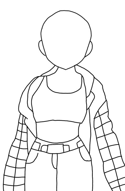 Plain Body Base Drawing For Fashion, Easy Body Drawings Women With Clothes, Oc Body Base Female, Oc Base Female, Drawings Of Girls Full Body, Fnaf Oc Base, Girl Drawing Full Body Sketch, Girl Body Outline Art, Simple Cartoon Characters