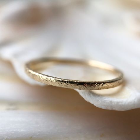 A beautiful recycled 9ct gold slim ring. Perfect for stacking or gorgeous as delicate wedding band. Organic Wedding Band, Recycled Gold Ring, Delicate Wedding Band, Scrap Gold, Alternative Wedding Bands, Slim Ring, Beautiful Wedding Bands, Stacker Rings, Solid Gold Band