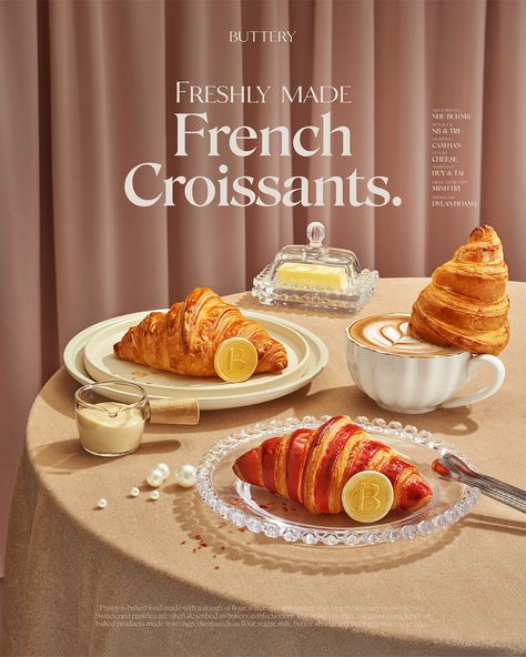 APPÉTISSANT Series | BUTTERY Cake & Cafe Cake Ads Design, Bakery Photoshoot Ideas, Cake Ads, Dessert Ad, Croissant Coffee, Cafe Poster, Food Photography Dessert, Food Photography Composition, Cafe Posters