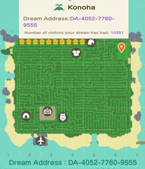 Acnh Maze Dream Code, Acnh Maze Ideas, Acnh Maze Design, Animal Crossing Shoes Code, Animal Crossing Maze, Acnh Maze, Dream Address, Hyrule Castle, Dream Code