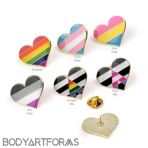 Have you seen our awesome pronoun pins and vibrant pride flag pins? 🌈 Show your support, spread love, and showcase your true self with our incredible Pride jewelry. Join us on this journey of love and acceptance! Happy Pride Month!❤️🧡💛💚💙💜 Search "Pride" on our site to shop our Pride Jewelry. . . #bodyartforms #bodyjewerly #altjewelry #piercings #pridejewerly #happypride #bodymods #stretchedears Demisexual Flag, Lgbtq Things, Pan Panic, Polysexual Flag, Ally Flag, Trans Ally, Straight Ally Flag, Genderqueer Flag, Aromantic Flag