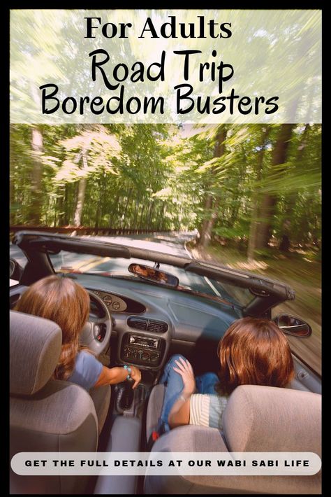 Looking for some fun ways to pass the time on your next road trip? Use these road trip boredom busters for adults on your next trip. Road Trip Fun For Adults, Road Trip Games For Adults, Boredom Busters For Adults, Road Trip Boredom Busters, Road Trip Games, Road Trip Map, Road Trip Packing, Boredom Busters, Road Trip Essentials