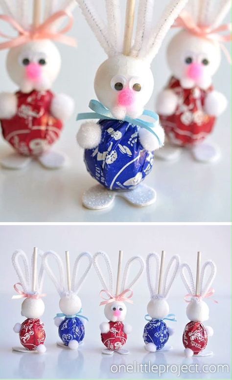 Fancy Treats, Fun Easter Crafts, Easter Goodies, Easy Easter Crafts, Easter Bunny Crafts, Spring Easter Crafts, Candy Crafts, Easter Projects, Fancy Cookies