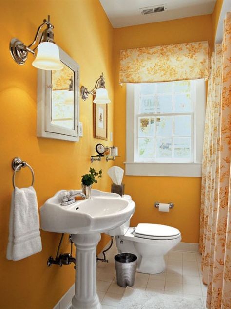 ORANGE BATHROOM IDEAS – Like orange as fruit that is full of vitamin C, an orange bathroom has plenty of tastes to offer. From fresh to rotten, the co... Design Interior Baie, Orange Bathrooms Designs, Makeover Kamar Mandi, Small Bathroom Colors, Simple Bathroom Decor, Bilik Air, Orange Bathrooms, Toilet Sink, Decor Baie