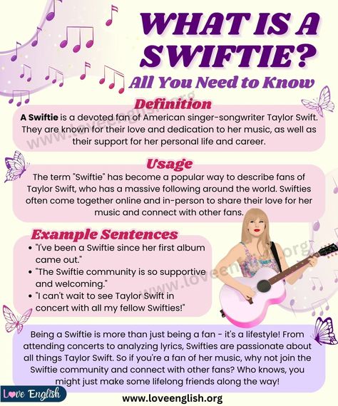 Swiftie Meaning: What Does It Mean To Be A True Taylor Swift Fan? - Love English Swiftie Inside Jokes, How To Be A Swiftie, How To Become A Swiftie, Save If Your A Swiftie, Homemade T Shirts, Taylor Swift Fan Club, Mean To Be, Taylor Swift Album, Taylor Swift Fan