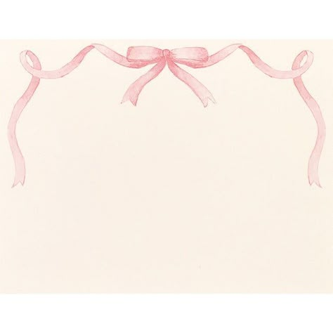 Bow Border, Bow Cards, Pink Envelope, Desk Stationery, Bow Wallpaper, Bow Print, Envelope Liner, Pink Cards, Notecard Set