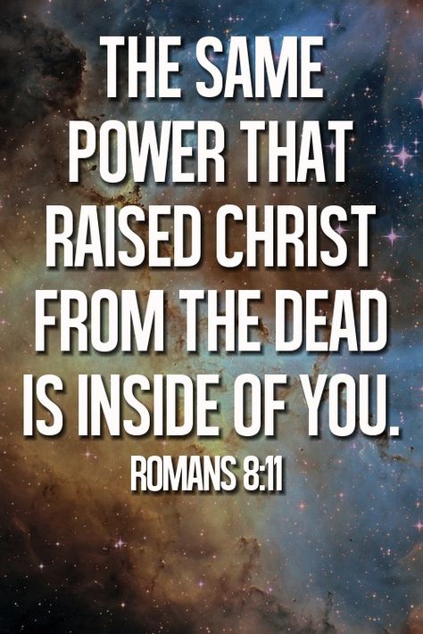 If the Spirit of Him who raised Jesus from the dead dwells in you, He who raised Christ Jesus from the dead will also give life to your mortal bodies through His Spirit who indwells you. - Romans 8:11 Vertrouw Op God, Woord Van God, Ayat Alkitab, Spiritual Inspiration, Verse Quotes, Faith In God, Bible Scriptures, Trust God, Faith Quotes