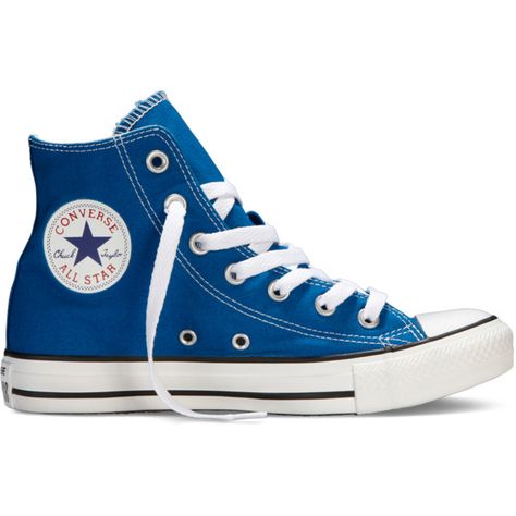 Converse Chuck Taylor All Star Fresh Colors – blue Sneakers (60 AUD) ❤ liked on Polyvore featuring shoes, sneakers, converse, trainers, blue, high top sneakers, blue high top sneakers, converse sneakers, converse trainers and converse shoes Shoes Sneakers Converse, Color Converse, Blue High Tops, Converse Trainers, Sneakers Converse, Star Shoes, Star Sneakers, Converse Sneakers, Blue Sneakers