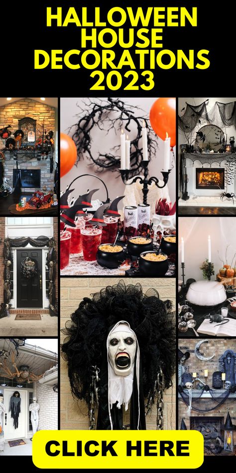 Bring the eerie vibes to your home with house Halloween decorations outdoor scary and classy in 2023. Discover simple yet highly effective ways to make your house the haunt of the season. Explore the latest trends and turn your house into a Halloween masterpiece that will leave a lasting impression on all who dare to visit. Scary Halloween Decorations Indoor, Halloween Decorations Outdoor Scary, Halloween House Decorations, House Halloween Decorations, Halloween Decorations Outdoor, Decor 2023, 2023 Halloween, Spooky Halloween Decorations, Scary Halloween Decorations