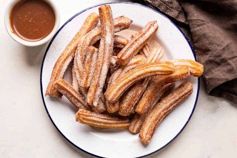 Espresso Ganache, Baked Churros, Homemade Churros, Churros Recipe, Chocolate Espresso, Sweet Delights, Mexican Food Recipes, Food Videos, Baking Recipes