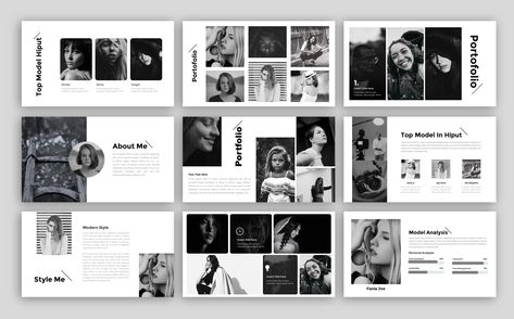 Powerpoint Design With Pictures, Powerpoint Image Layout, Photo Collage Presentation, Powerpoint Picture Layout, Photo Collage Powerpoint, Powerpoint With Pictures, Powerpoint Collage, Photography Presentation Ideas, Fashion Presentation Layout