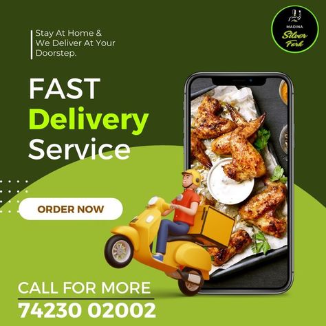 Food that is delivered on the right time....Your Hunger Companion....
Speedy and Quicker Delivery with Silver Fork Madina Food Home Delivery Creative Ads, Food Delivery Poster Design, Food Delivery Ads, Food Delivery Poster, Offer Creative Ads, Beirut Streets, Korean Food Delivery, Swiggy Food Delivery, Rainy Day Recipes