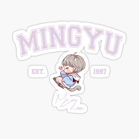 Mingyu Sticker, Svt Printables, Svt Stickers, Seventeen Stickers, Seventeen Members, Seventeen Tour, Seventeen World, Unisex Shirt Design, Be The Sun