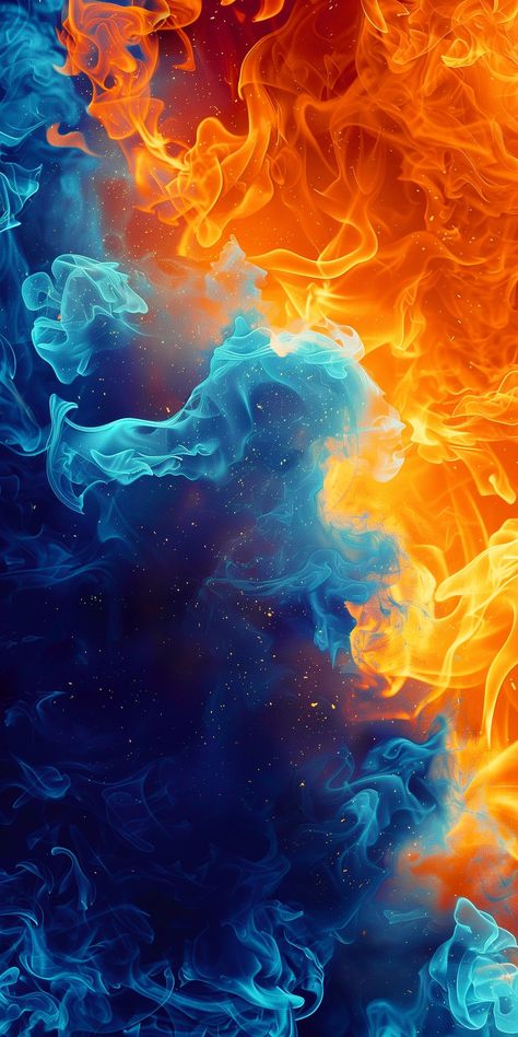 Fire And Ice Background, Fire Background Aesthetic, Trending Wallpapers Iphone, Blue Fire Aesthetic, Visual Stimming, Iphone Wallpaper Scenery, Trending Wallpapers, Fire Background, Gold Wallpaper Phone