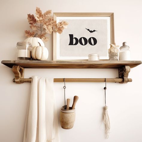 Halloween Wall Art, Fall Decor Canvas Banner, Boo Bat Sign, Mantle Decor This distressed canvas poster is the perfect touch for any room in the house - Just add it to your favorite frame for a unique & beautiful piece of artwork! PRODUCT DETAILS: - This is a distressed Canvas Banner  - This listing is for the flag ONLY; frame NOT included - 100% Cotton Duck Canvas in Natural - Size: 11"x14"  - Your choice of print style: Horizontal or Vertical (choose from the drop down box) - Print is Centered on flag as shown  - Permanent print transfer in Black, applied with our industrial grade press - Will not lift or peel - Hand cut & finished with rough edges as shown - Ships for FREE! - Colors may vary slightly between real life & computer monitor FAQs: How do I display this Canvas Poster? WAYS TO Fall Shelf Decor, Kitchen Mantle, Mantle Styling, Halloween Mantle Decor, Wall Art Fall, Halloween Mantle, Farmhouse Halloween, Canvas Banner, Halloween Wall Art