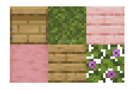 NEW 1.20 Minecraft Block Palette including beehive, moss block, cherry plank, stripped cherry log, oak plank, and flowering azalea leaves! Cute pink aesthetic; mcyt mc blocks palettes, color, natural, cottagecore Flowering Azalea Minecraft, Oak Block Pallets Minecraft, Cherry Block Palette, Minecraft Oak Palette, Minecraft Cherry Palette, Cherry Wood Color Palette Minecraft, Cherry Wood Palette Minecraft, Pink Cottagecore Minecraft, Minecraft Wood Palette