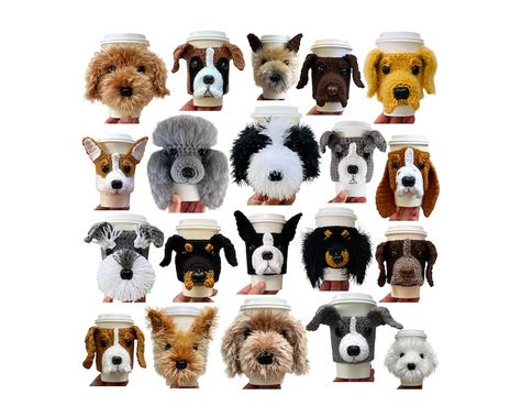 Amigurumi Dog Crochet Pattern Amigurumi Puppy Cup Cozy - Etsy