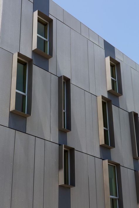 Facade Elements, Grey Apartment, Rainscreen Cladding, Facade Panel, Urban Housing, Metal Facade, Facade Material, Exterior Facade, Facade Architecture Design