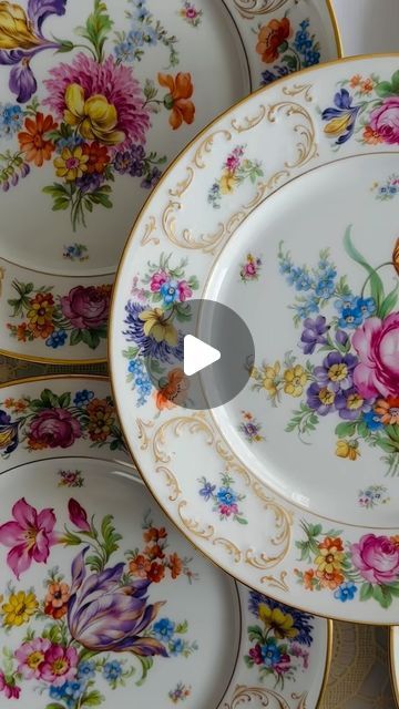 Mary Lee Braswell | A symphony of Dresden Bavarian porcelain china is now in the Etsy shop.🎶🎶🎶🎶🎶

#whiteelephantrefined  #dresdenporcelain #antiqueplates... | Instagram Mary Lee, Dresden Porcelain, Antique Plates, Porcelain China, White Elephant, China Porcelain, Vintage China, Rococo, Dresden