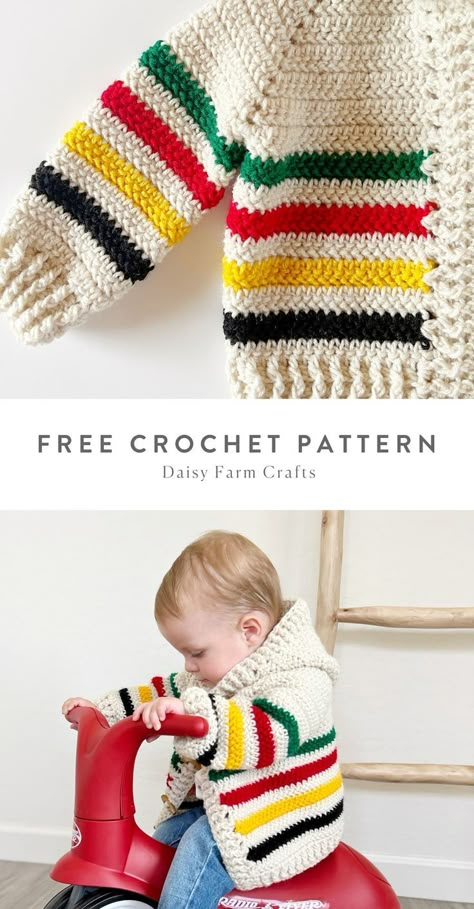 Crochet 12 Month Sweater, Crochet Infant Clothes Free Pattern, One Year Old Crochet Gifts, Toddler Boy Crochet Sweater Pattern Free, Baby Jumper Crochet Patterns Free, Crochet Kid Sweater Free Pattern, Crochet Baby Items For Boys, Infant Crochet Sweater Pattern Free, Crochet Baby Gifts Boy