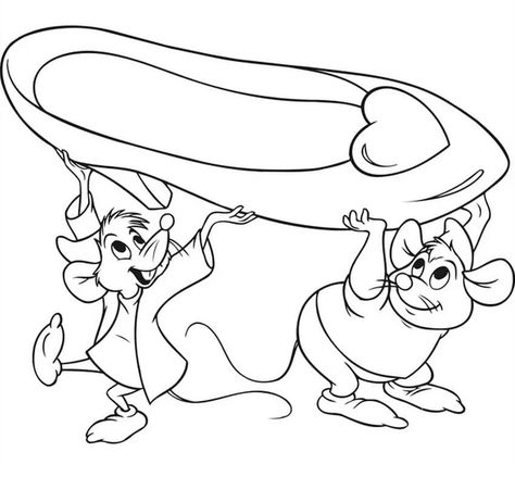 Cinderella Coloring Pages, Cinderella Mice, Disney Princess Colors, Disney Drawings Sketches, Disney Princess Coloring Pages, Mouse Color, Princess Coloring Pages, Disney Colors, Princess Coloring