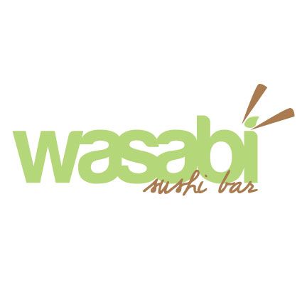 wasabi sushi bar logo Wasabi Design, Izakaya Logo Design, Sushi Logo Design, Sushi Etiquette, Wasabi Sushi, Sushi Restaurant Logo Design, Sushi Logo, Sushi Co, Restaurant Logos