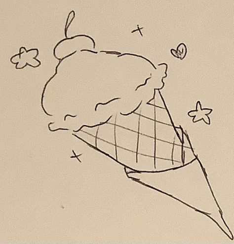 #icecream #drawing #art Ice Cream Doodle, How To Draw Ice Cream, Draw Ice Cream, Drawing Reference, Ice Cream, Doodles, Art Inspiration, Drawings, Art