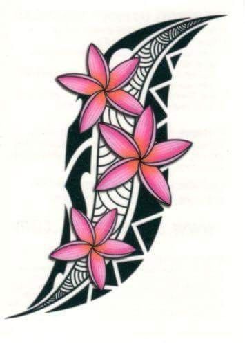 Hawaiian Doodles, Fiori Frangipani, Flowers Plumeria, Plumeria Tattoo, Polynesian Tattoos Women, Island Tattoo, Cook Island, Polynesian Tattoo Designs, Polynesian Art