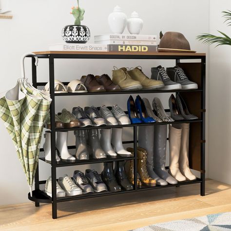 21 Pair Shoe Rack Shoe Rack Metal, Boot Shoe Rack, Large Shoe Rack, Mesh Shelf, Clothes Shelves, Metal Shoe Rack, Shoe Rack Bench, Hanging Shoe Organizer, Portable Wardrobe