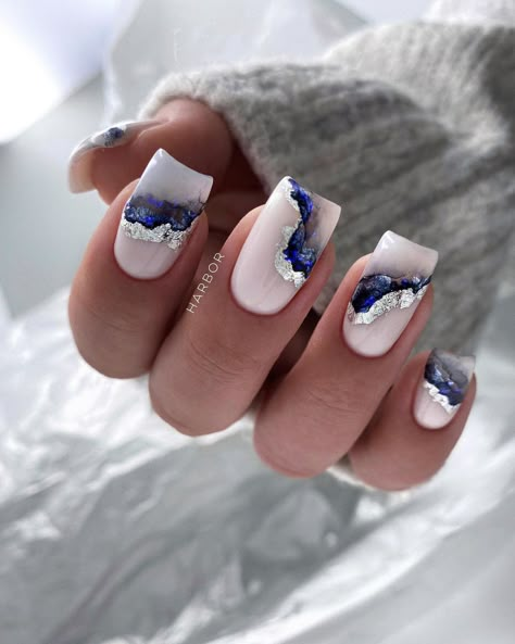 Royal Blue Nails Designs, Blue Wedding Nails, Tiffany Blue Nails, Wedding Day Nails, Royal Blue Nails, Light Blue Nails, Baby Blue Nails, Blue Nail Designs, Wedding Nails Design