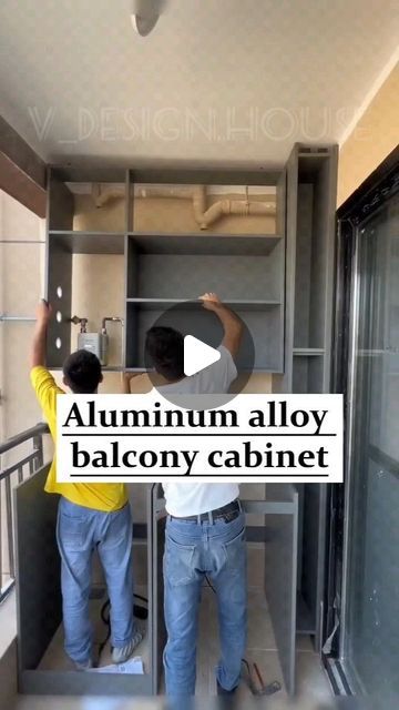 Aluminium Kitchen Cabinets, Balcony Cabinet, Wet Kitchen, Aluminum Kitchen Cabinets, Aluminum Cabinet, China Kitchen, Aluminium Kitchen, Ad Home, Kitchen Interior Design Decor