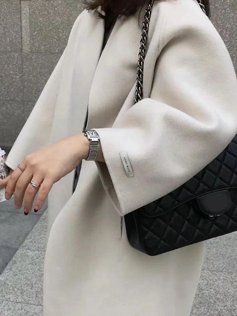 Elegant Collarless Woolen Coat: Long-Sleeved, Loose Fit, and Timelessly Chic Winter Mini Dresses, Woolen Coat Woman, Minimalist Women, Fall Winter Dresses, Leisure Fashion, Pocket Cardigan, Fall Coat, Woolen Coat, Coat Women