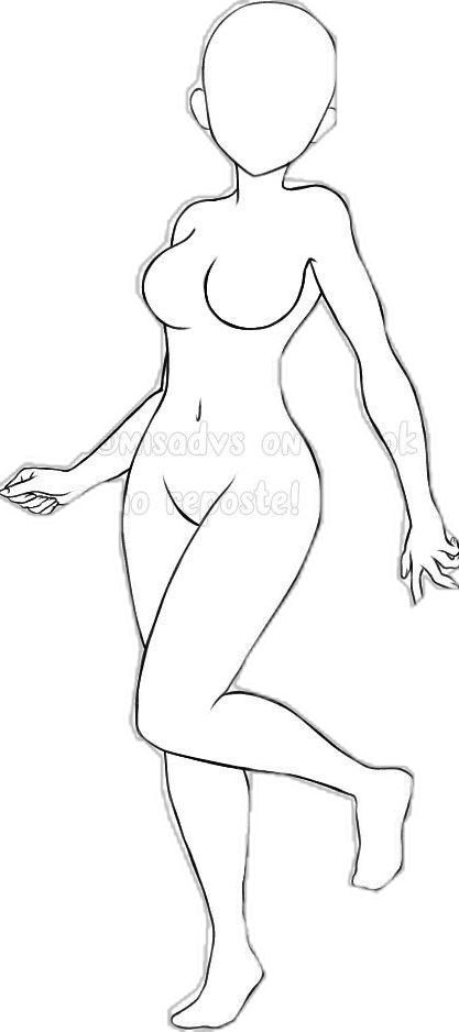 Sunhat Drawing Reference, Body Shapes Women Drawing, Female Base Drawing Pose Reference Standing, Female Sketch Poses, Curvy Anime Base, Female Body Pose Reference, Body Shape Drawing Female, Anime Body Base Female, Female Character Base