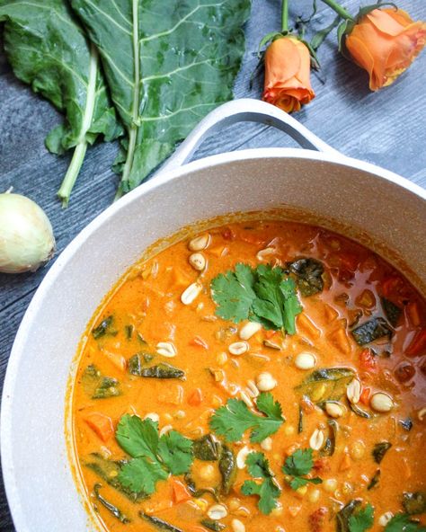 Vegan West African Peanut Stew - Plant-Based Passport Peanut Butter Stew, West African Peanut Stew, Asian Peanut Sauce, African Peanut Stew, Peanut Stew, Sausage Gumbo, Peanut Recipes, Potato Curry, One Pot Dishes