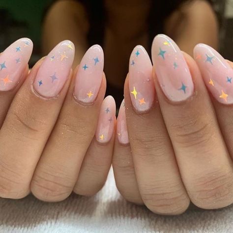 Nail Inspo Stars, Starry Nails, Disneyland Nails, Princess Nails, Nails 2018, Christmas Manicure, Moon Nails, Different Nail Designs, Nice Nails