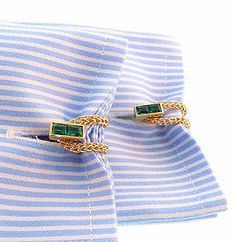 Emerald Chain, Accessories Design Sketch, French Girl Chic, Gold Cufflinks, Vintage Cufflinks, Cufflink Set, Stone Inlay, Cufflinks Men, Embroidery Fashion