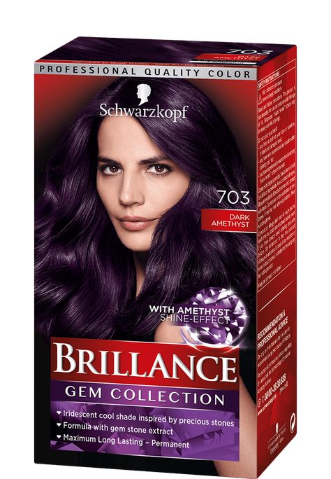 Dark Amethyst Hair, Best Purple Hair Dye, Amethyst Hair, Hair Ads, Dark Chocolate Brown Hair, Brunette Hair Cuts, Dyed Hair Purple, Plum Hair, Gem Collection