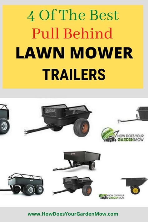 Diy Lawn Mower Trailer, Lawn Tractor Trailer, Mowing Business, Lawn Mower Trailer, Folding Utility Trailer, Lawn Mowing Business, Electric Riding Lawn Mower, Pull Behind Mower, Ride On Lawn Mower