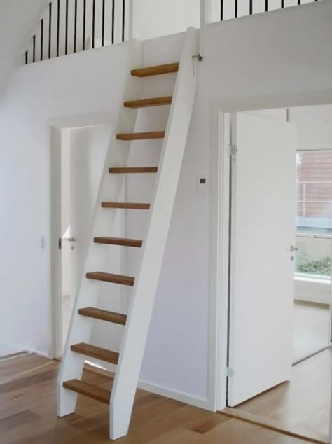 Loft Staircase, Tiny Loft, Tiny House Stairs, Loft Stairs, Loft Ladder, Attic Renovation, Attic Remodel, Sleeping Loft, Loft Room