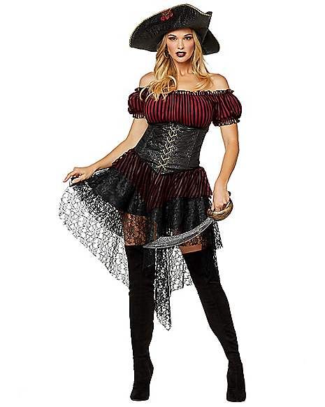 Adult Lady of Seas Costume - Spirithalloween.com Sea Costume, Stranger Things Costume, Plus Size Costume, Pirate Outfit, Steampunk Dress, Easy Costumes, Pirate Costume, Costume Contest, Women Halloween