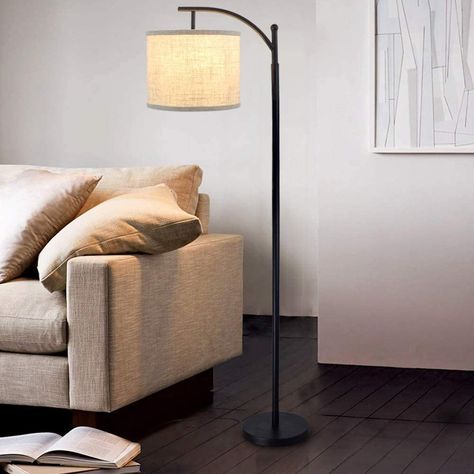 Floor Lamp Farmhouse, Tall Modern Floor Lamps, Standing Lamp Living Room, Farmhouse Floor Lamps, Tall Floor Lamp, Floor Lamp Modern, Floor Standing Light, Free Standing Lamps, Tall Floor Lamps