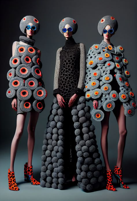 80s Avant Garde Fashion, Future Dress Fashion, Astronomy Fashion, Weird Inspiration, Surrealism Fashion, Surreal Fashion, Bizarre Fashion, Odd Fashion, Outrageous Fashion