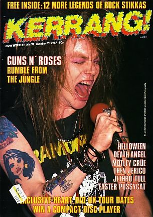 Kerrang - Axl Rose Kerrang Magazine Cover 80s, Kerrang Magazine 80s, Kerrang Magazine Cover, Universe Moodboard, Kerrang Magazine, Glam Rock Music, 80s Metal, Velvet Revolver, Acid Rock