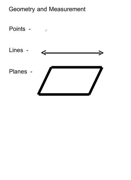 Points - Lines - Planes - Geometry and Measurement.> Point Line Plane, Plane Geometry, Straight Path, Types Of Lines, Your Drawing, Vocabulary Words, Video Online, Geometry, Vocabulary